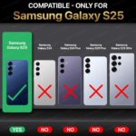 Shock Proof Flip Cover Back Case for Samsung Galaxy S25 5G | Magnetic Wallet Leather Case with Stand - Image 2