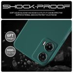 Back Cover for Motorola Moto G35 5G | Ultra Slim Soft Rubberised Case | Inner Velvet Fabric Lining | Matte Silicone Flexible Mobile Case | Camera Protection - Green - Image 6