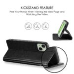Shock Proof Flip Cover Back Case for Iphone 15 | Magnetic Wallet Leather Case with Stand - Image 8