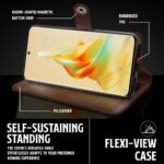 Shock Proof Flip Cover Back Case for Oppo Reno8 T | Magnetic Wallet Leather Case with Stand - Image 8