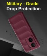 Ultimate Silicon Back Cover Case for iQOO Z7s 5G | iQOO Z7 5G | Military Grade Drop Protection Shockproof Bumper | Anti-Slip Grip | Scratch Proof Micro-Fibre Cloth Inside (Crimson Red) - Image 5