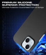 Slim Frameless Back Cover for iPhone 15 Plus | iPhone 14 Plus Ultra Thin Lightweight Design & Camera Protection | Soft Matte Silicone Flexible Mobile Case (Black) - Image 5