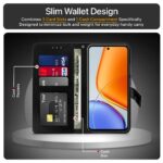 Shock Proof Flip Cover Back Case for Vivo T4X 5G | Magnetic Wallet Leather Case with Stand - Image 3