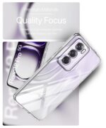 Crystal Clear Transparent Back Cover Case Compatible with Oppo Reno 12 Pro 5G Shockproof Flexible TPU Silicone Case with Full Body & Camera Protection Transparent - Image 7
