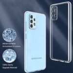 kelpuj Crystal Clear TPU Back Cover for Compatible with Samsung Galaxy A23 5G / A23 4G | Flexible Shockproof Case with Cushioned Edges Transparent - Image 4