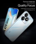 kelpuj Crystal Clear Transparent Back Case for Compatible with Itel A70 | Shockproof Flexible TPU Silicone Cover | Full Body & Camera Protection Transparent - Image 7