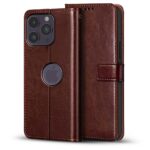 Shock Proof Flip Cover Back Case for Apple Iphone 14 Pro Max | Magnetic Wallet Leather Case with Stand - Image 3