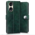Shock Proof Flip Cover Back Case for Oppo Reno8 T | Magnetic Wallet Leather Case with Stand - Image 2