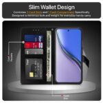 Shock Proof Flip Cover Back Case for Realme P3 Ultra 5G | Magnetic Wallet Leather Case with Stand - Image 4