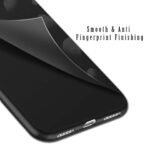 Protective Sleek Back Case Cover for Xiaomi Mi Redmi Note 9 Pro (Flexible | Silicone | Shock Proof, Anti Slip, Soft Rubberised | Pitch Black) - Image 4