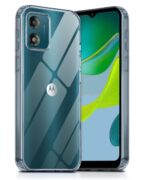 Crystal Clear Transparent Back Case Cover for Motorola Moto E13 | Full Device & Camera Protection Shockproof TPU Silicone Back Cover Case Transparent - Image 3