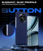 Slim Frameless Back Cover for Realme 13 5G & 12 5G | Ultra Thin Lightweight Design & Camera Protection | Soft Matte Silicone Flexible Mobile Case (Blue) - Image 4