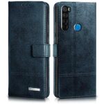 Shock Proof Flip Cover Back Case for Xiaomi Mi Redmi Note 8 | Magnetic Wallet Leather Case with Stand