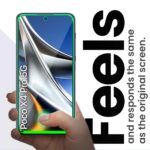 6D Screen Protector Tempered Glass for Poco X4 Pro 5G | ScratchProof | Case Friendly | Bubble Proof | Full Glue Edge to Edge Coverage | With Easy Installation Kit  Black (Pack of 1) - Image 5