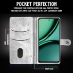 Shock Proof Flip Cover Back Case for Realme 13 5G | Magnetic Wallet Leather Case with Stand - Image 4