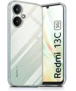 Crystal Clear Transparent Back Case Cover for Xiaomi Redmi 13C 5G | Poco M6 5G | Full Device & Camera Protection Shockproof TPU Silicone Back Cover Case Transparent - Image 2