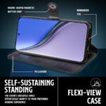 Shock Proof Flip Cover Back Case for Realme P3 Ultra 5G | Magnetic Wallet Leather Case with Stand - Image 8