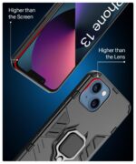 kelpuj Crystal Clear Transparent Back Case for Compatible with Apple iPhone 13 | Shockproof TPU Silicone Cover Full Body & Camera Protection - Image 5