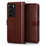 Shock Proof Flip Cover Back Case for Realme C75 5G | Magnetic Wallet Leather Case with Stand - Image 2