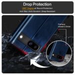 Shock Proof Flip Cover Back Case for Google Pixel 8A | Magnetic Wallet Leather Case with Stand - Image 5
