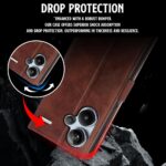 Shock Proof Flip Cover Back Case for Xiaomi Mi Redmi Note 13 Pro Plus 5G | Magnetic Wallet Leather Case with Stand - Image 8