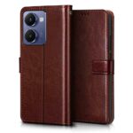 Shock Proof Flip Cover Back Case for Realme P3 Ultra 5G | Magnetic Wallet Leather Case with Stand - Image 2