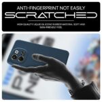 Back Cover for Tecno Pova 6 Neo 5G | Ultra Slim Soft Rubberised Case | Inner Velvet Fabric Lining | Matte Silicone Flexible Mobile Case | Camera Protection - Blue - Image 4