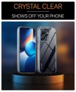 Crystal Clear Transparent Back Case Cover for Infinix Zero 20 | Full Device & Camera Protection Shockproof TPU | Flexible Silicone Back Cover Case Transparent - Image 3