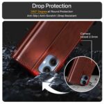Shock Proof Flip Cover Back Case for Samsung Galaxy A06 | Magnetic Wallet Leather Case with Stand - Image 4