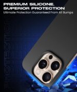 Slim Frameless Back Cover for iPhone 16 Pro Max | Ultra Thin Lightweight Design & Camera Protection | Soft Matte Silicone Flexible Mobile Case (Black) - Image 7