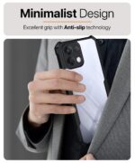 Shock Proof Clear Protective Back Case for Oppo K13 5G - AirEDGE Technology | 360 Degree Camera Protection | Transparent Hybrid Back Case Mobile Cover - Black - Image 5