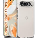 Transparent Back Cover Case Compatible with Google Pixel 9 Pro Shockproof TPU Silicone Mobile Cover with Raised Bumps for Full Body & Camera Protection Clear/Transparent