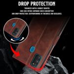 Shock Proof Flip Cover Back Case for Samsung Galaxy M30S | Magnetic Wallet Leather Case with Stand - Image 8