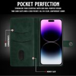 Shock Proof Flip Cover Back Case for Iphone 14 Pro Max | Magnetic Wallet Leather Case with Stand - Image 6