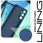 Back Cover for Samsung Galaxy A16 5G | Ultra Slim Soft Rubberised Case | Inner Velvet Fabric Lining | Matte Silicone Flexible Mobile Case | Camera Protection - Blue - Image 3