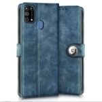 Shock Proof Flip Cover Back Case for Samsung Galaxy M31 | Magnetic Wallet Leather Case with Stand - Image 4