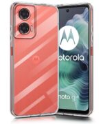 Transparent Back Cover Case for Compatible with Motorola Moto G35 5G | Raised Bumps for Full Device & Camera Protection Shockproof TPU Silicone Back Case Mobile Cover Transparent - Image 3