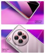 Transparent Back Cover Case for Infinix Zero 40 5G | Raised Bumps for Full Device & Camera Protection Shockproof TPU Silicone Back Case Mobile Cover Transparent - Image 5
