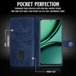 Shock Proof Flip Cover Back Case for Realme X7 5G | Magnetic Wallet Leather Case with Stand - Image 4