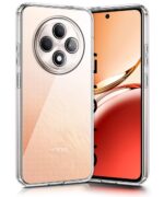 Transparent Back Cover Case Compatible with Oppo F27 5G Shockproof TPU Silicone Mobile Cover with Raised Bumps for Full Body & Camera Protection Clear/Transparent