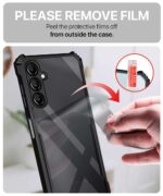 Shock Proof Clear Back Case Mobile Cover for Samsung Galaxy A14 5G | A14 4G (Hard | Hybrid PC + TPU | Full Armour Device & Camera Protection | Black) - Image 4