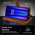 Shock Proof Flip Cover Back Case for Oneplus Nord Ce 2 5G | Magnetic Wallet Leather Case with Stand - Image 5