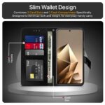 Shock Proof Flip Cover Back Case for Infinix Note 50X 5G | Magnetic Wallet Leather Case with Stand - Image 4