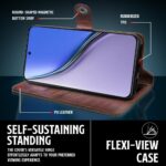 Shock Proof Flip Cover Back Case for Realme P3 Ultra 5G | Magnetic Wallet Leather Case with Stand - Image 8