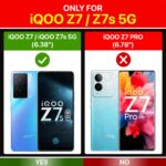 Slim Ultra Soft Rubberised Back Cover for iQOO Z7 5G | iQOO Z7s 5G | Inner Velvet Fabric Lining | Matte Silicone Flexible Camera Protection Back Case - Blue - Image 2