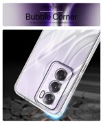 Crystal Clear Transparent Back Cover Case Compatible with Oppo Reno 12 Pro 5G Shockproof Flexible TPU Silicone Case with Full Body & Camera Protection Transparent - Image 4