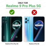 Shock Proof Clear Back Cover Case Mobile Cover for Realme 9 Pro Plus 5G | Realme 9 4G (Hard | Hybrid PC + TPU | Full Armour Device & Camera Protection | Black) - Image 2