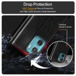 Shock Proof Flip Cover Back Case for Motorola Moto G05 | Magnetic Wallet Leather Case with Stand - Image 5