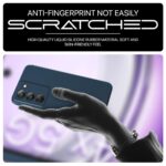 Back Cover for Realme 14x 5G | Realme Narzo 80x | Realme P3x | Ultra Slim Soft Rubberised Case | Inner Velvet Fabric | Matte Silicone Flexible Mobile Case | Camera Protection - Blue - Image 8