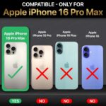 Crystal Clear Transparent Back Case Cover Compatible with iPhone 16 Pro Max | Full Device & Camera Protection Shockproof TPU | Flexible Silicone Back Cover Case Transparent - Image 2